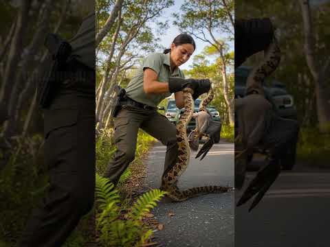 Ranger Rescues Falcon From Deadly Boa Constrictor!