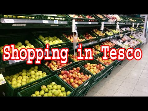 Shopping In Tesco Supermarket [4K HDR]  || British Supermarket Shopping Walk Tour Tesco