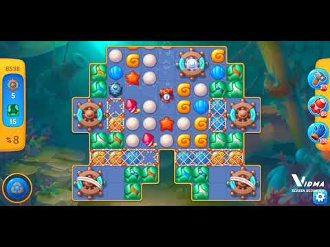 Fishdom. 8538 level no boosters and diamonds. 12 moves