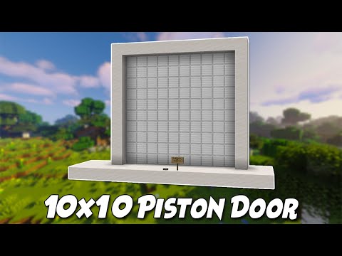 Minecraft Redstone Tutorial | 10x10 Piston Door [Honey Blocks!]