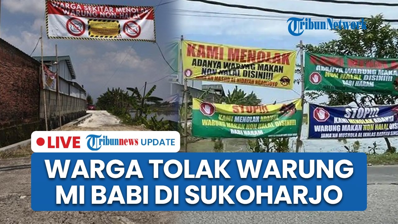 LIVE: Polemik Warung Mi Babi Viral di Sukoharjo, Ditolak Warga karena Berdiri Dekat 18 Masjid
