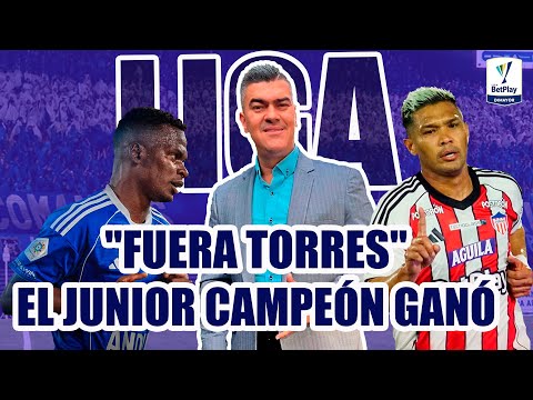 MILLONARIOS 1 JUNIOR 2 "FUERA TORRES" GRITARON EN EL CAMPÍN DONDE EL JUNIOR CAMPEÓN GANÓ POST 9 AÑOS