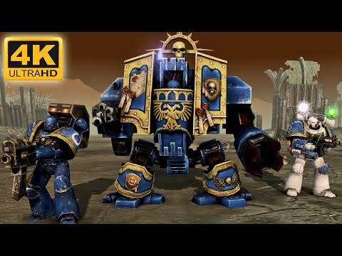 WARHAMMER 40K MOST REALISTIC RTS - Ultramarines vs Death Guard (4K)