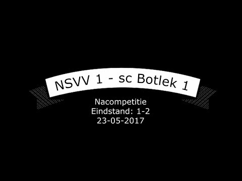 NSVV 1 - sc Botlek 1, 23-05-2017