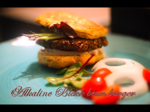 Alkaline Electric vegan black bean burger Dr  Sebi approved