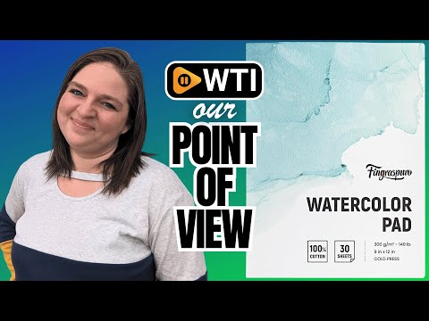 Fingraspuro Watercolor Paper Pad 9x12 Inch - WTI product video review