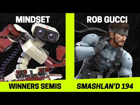 SmashLAN'd 194 Winners Semis - Mindset (R.O.B.) vs Rob Gucci (Snake) - SSBU Tournament