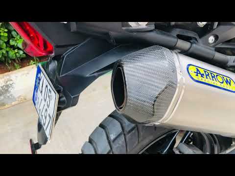 Arrow Exhaust sound....Tiger 800