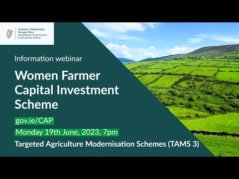 TAMS 3 webinar: Women Farmers Capital Investment Scheme - Targeted Agriculture Modernisation Schemes