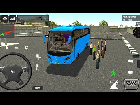 Indonesia Coach bus driving | Euro bus simulator 2025 Android gameplay || Level 1