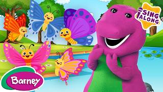 Five Little Butterflies | Barney Nursery Rhymes and Kids Songs