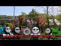 Thomas And His Friends Dancing And Listening To The Drummer Playing