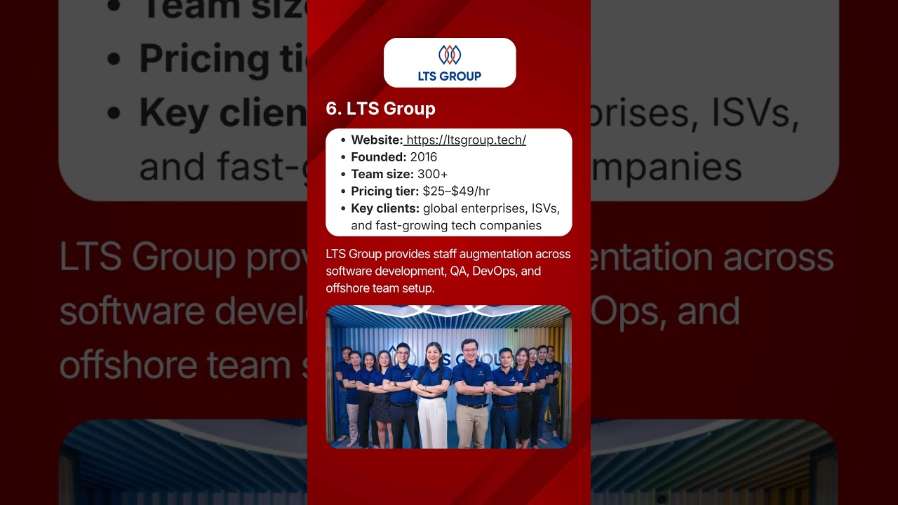 Top IT staff augmentation companies in Vietnam