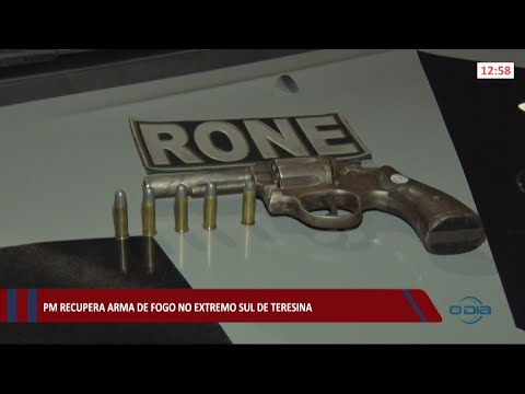 Polícia Militar recupera arma de fogo na zona sul de Teresina 09 04 2021