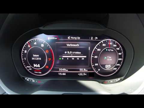 2016 Audi A3 2.0 TFSI (190 PS / 140 kW): Acceleration 0 - 100 kph / 0 - 62 mph