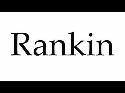 How to Pronounce Rankin