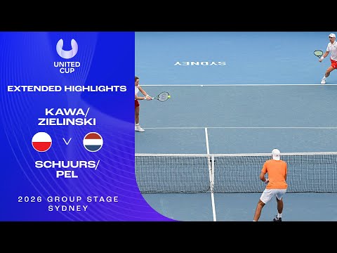 Kawa/Zielinski v Schuurs/Pel Extended Highlights | United Cup 2026 Group F
