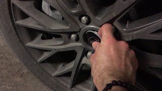 How to replace the generic center caps stickers on alloy wheels  Step by step