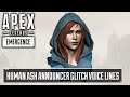 NEW Human Ash Announcer Glitch Voice Lines - Apex Legends