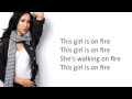 Lyrics de ¨Girl on fire¨-Alicia Keys (Versión Glee ...