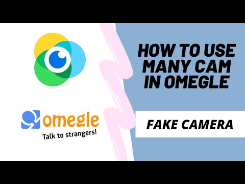 How to use manycam / fake camera in omegle in hindi