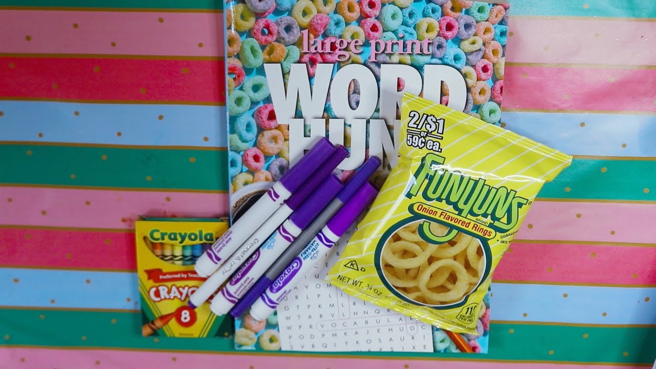 CRUNCHY FUNYUNS WORD SEARCH MAPLE SYRUP WORDS ASMR EATING SOUNDS