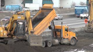 preview picture of video 'TRANS CANADA HWY IMPROVEMENT PROJECT PORT MANN BRIDGE UPGRADE COQUITLAM MAR 9 2011.mov'