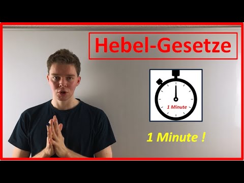 Hebelgesetze in 1 Minute erklärt! || Mini-Tutorial