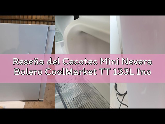 Vídeo relacionado con Cecotec Mini Nevera Bolero CoolMarket TT 133L White. Capacidad 133L, 83,5 de Altura, Puerta Reversible, Crisper Box, Luz LED Interior, Función Defrost y Control Temperatura Mecánico