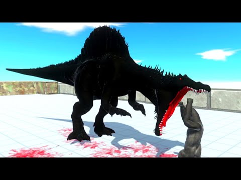DARK SPINOSAURUS DEATH RUN V2 - Animal Revolt Battle Simulator