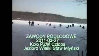 preview picture of video 'Zawody podlodowe PZW Człpoa 2011-02-27'