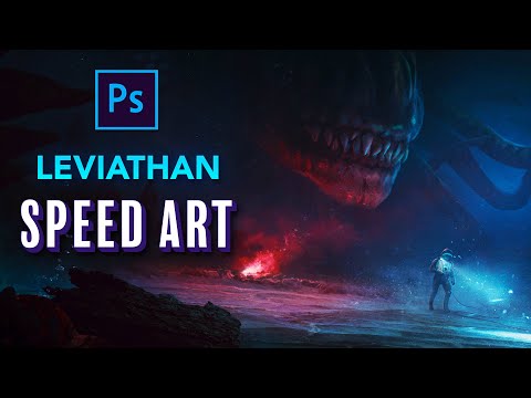 I Created a LEVIATHAN in PHOTOSHOP - Photo Manipulation Speed Art