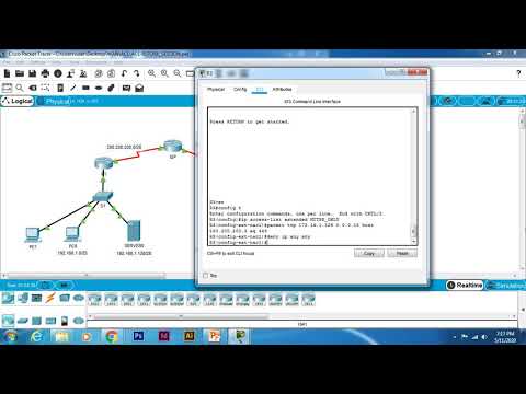 LAB 7 (PART 2):   CONFIGURING EXTENDED NAMED ACL