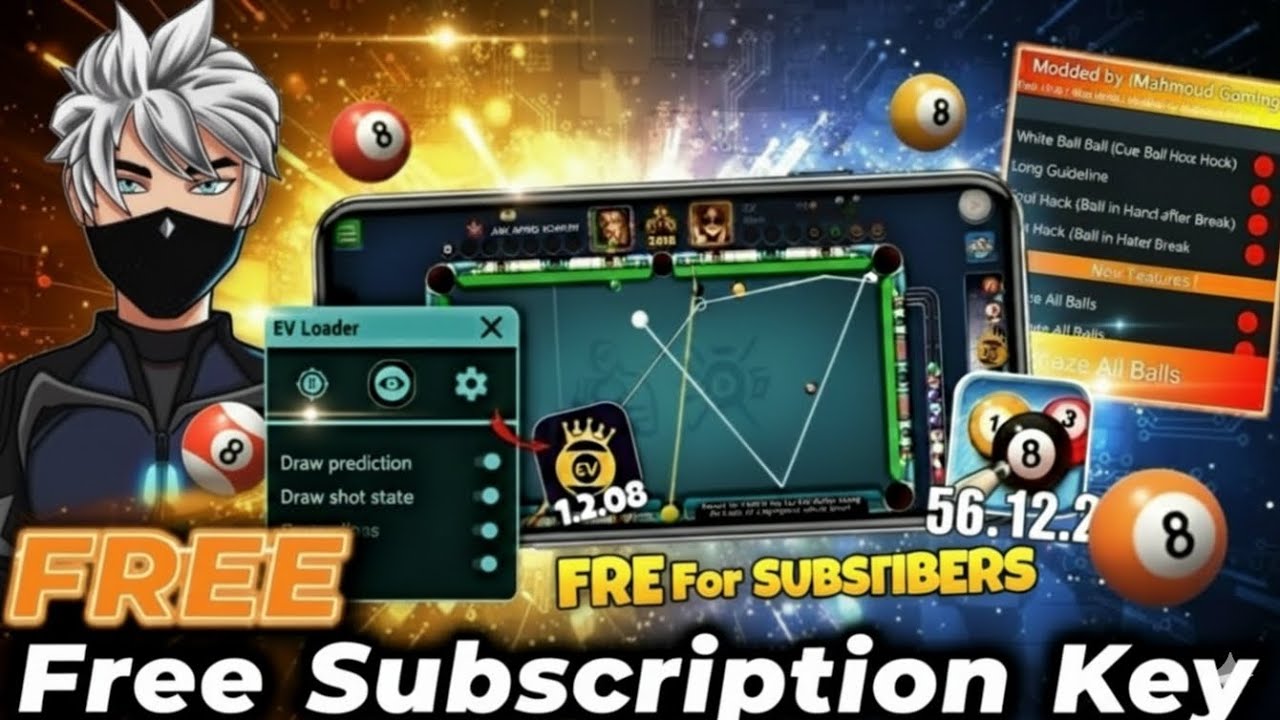 FREE EV Loader Mini Cheto Hack | 2025 | 8 Ball Pool Aim Hack 100% Woking Hack 2025| Complete Setup 🔥