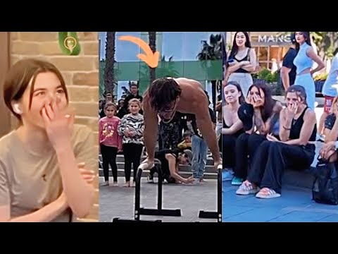Girls Reaction To Calisthenics #highlevelattitude #motivation #fitness #streetworkout