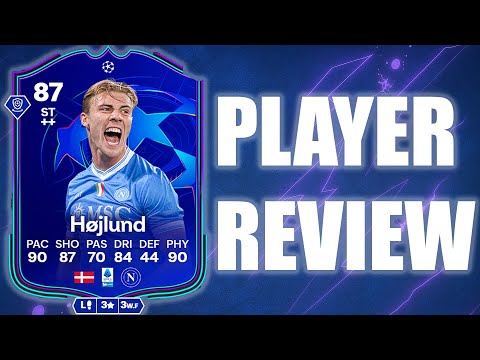 EA SPORT FC 26: RASMUS HØJLUND 87 UEFA CHAMPIONS LEAGUE PRIMETIME PLAYER REVIEW