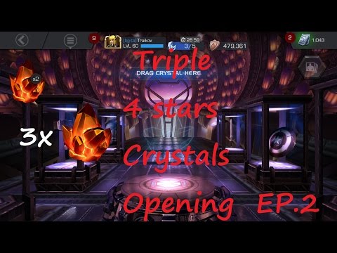 Triple 4 Stars Crystals Opening - Marvel contest of Champions