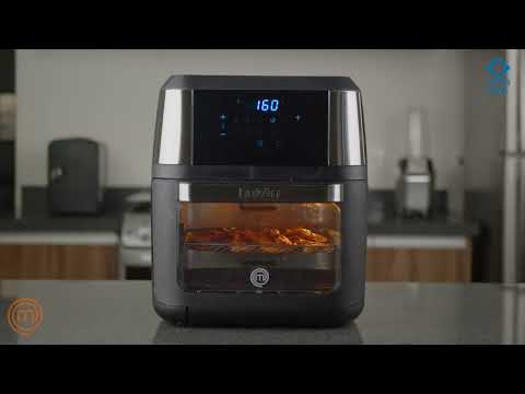 thumbnail video image 2 of Horno + Freidora de Aire Hukën MasterChef the TV Series Premium XL Negro Matte 12 L MK-AFO-12SS, 2 of 8
