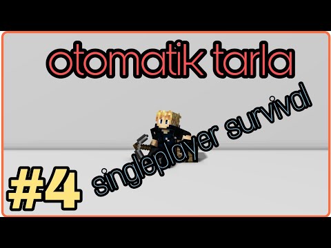 Sınırsız buğday farmı!/Minecraft singleplayer survival#4