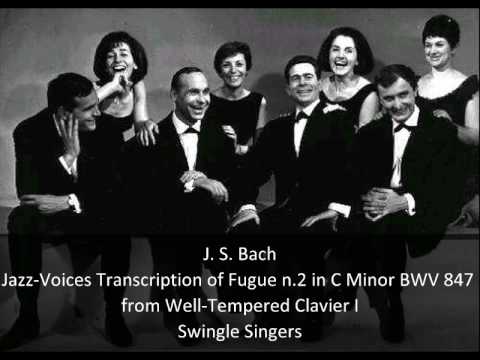 J. S. Bach - Fugue n.2 in C Minor BWV 847 from Well-Temperered Clavier I- Jazz-Voices Transcription