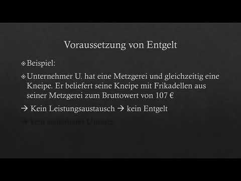 Entgelt als Merkmal steuerbarer Umsätze