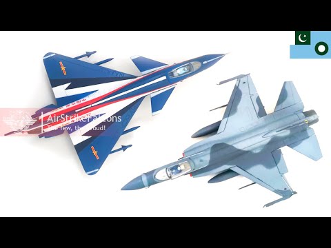 PAF JF-17 ⚡ THUNDER 'Block 3' vs J-10C 'Ba Yi Aerobatic Team' | Military aircraft model collection!