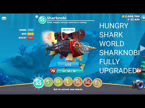 Hungry Shark World 🦈Blacktip Reef 🐟(SHARKNOBI) - MAX UPGRADED, DEADLY!