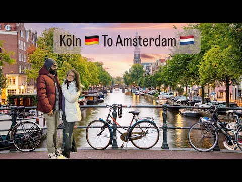 Cologne 🇩🇪 To Amsterdam 🇳🇱 by Flix bus||Baarish ka mausam ||ScenicBeauty ||3hrs journey ||