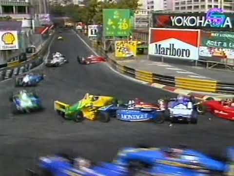 1992 F3 Macau race1 start pileup