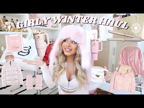AESTHETIC WINTER WISHLIST HAUL 🎀❄️ Pink Fashion, Cozy Finds + More!
