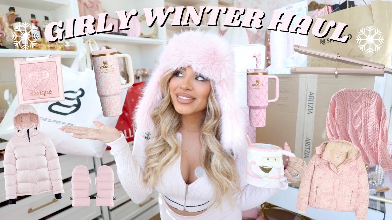 AESTHETIC WINTER WISHLIST HAUL 🎀❄️ Pink Fashion, Cozy Finds + More!