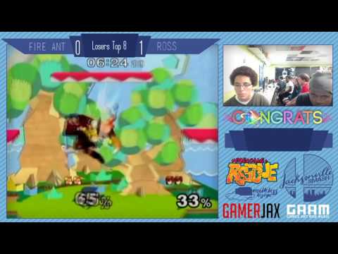 Jax Smash Weekly 1/5 - Fire Ant(Fox) Vs Ross(Marth) - Melee Losers Top 8