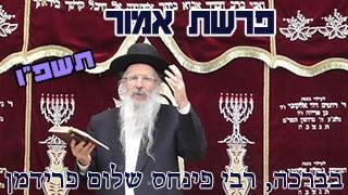 פרשת אמור תשפ"ו-הרב פינחס שלום פרידמן-כבוד הבריות
