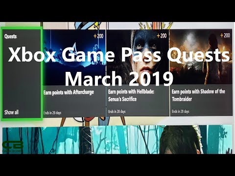 Xbox Game Pass Quests for March 2019 - 1,620 Microsoft Rewards Points up for Grabs!